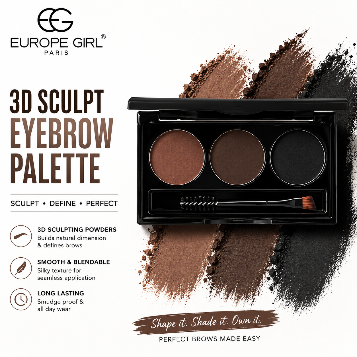 EUROPE GIRL 3D SCULPT EYEBROW PALETTE