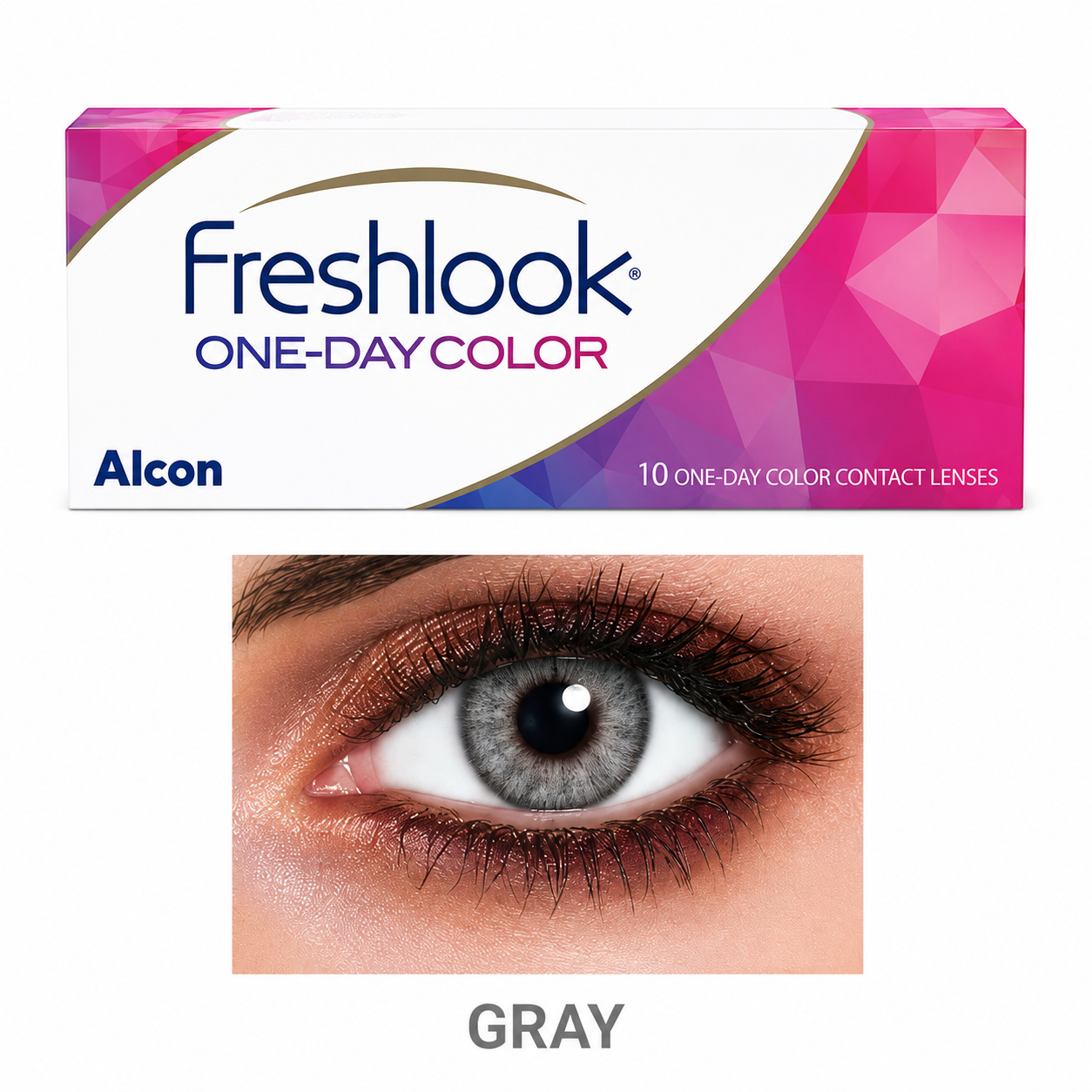 FRESHLOOK LENS GRAY PAIR OF 5