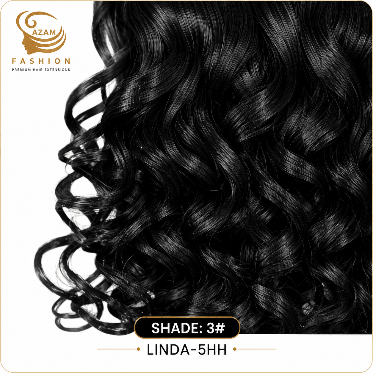 AZAM FASHION LINDA - 5HH CURLY 3#
