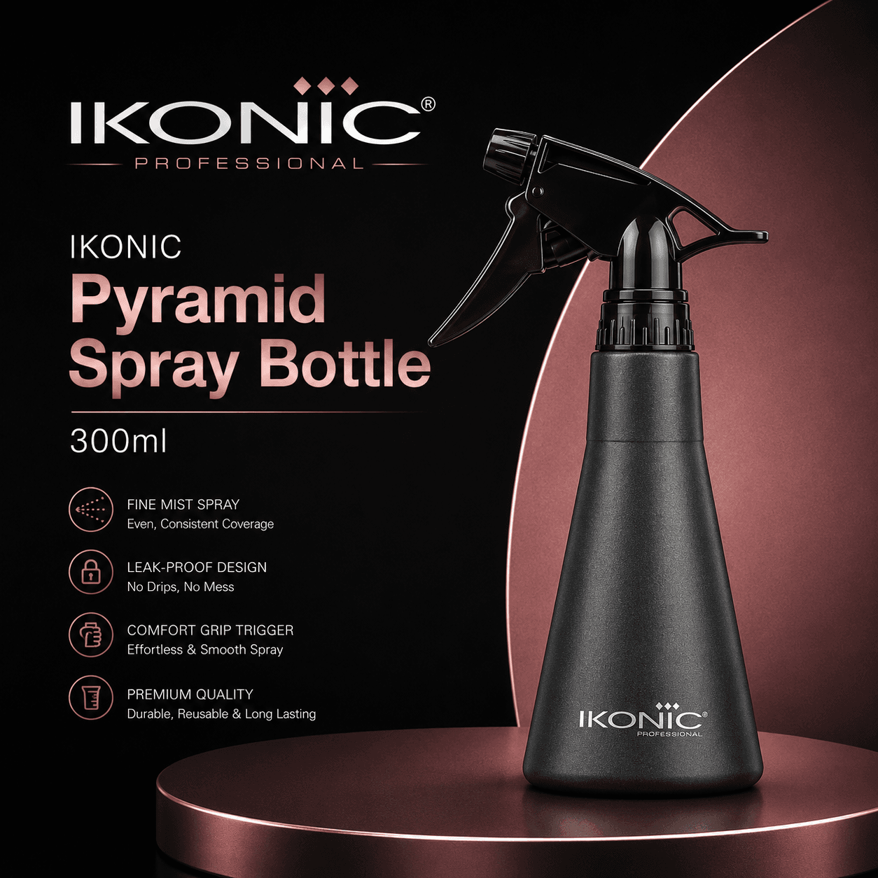 IKONIC Pyramid Spray Bottle 300ml
