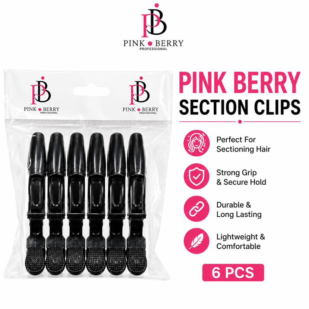 Pink berry section clips