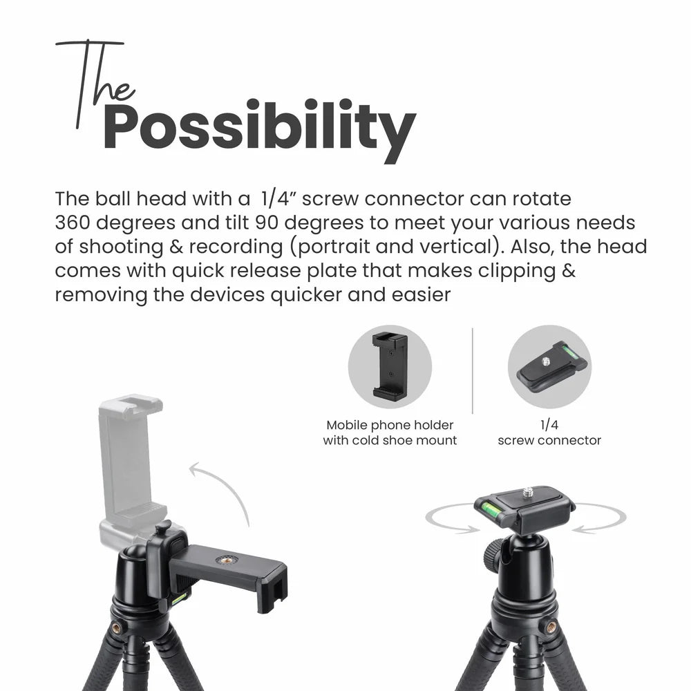 DIGITEK FLEXIBLE MINI TRIPOD DTR-320FT
