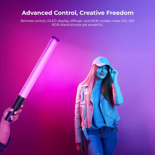 Digitek DSL 555 RGB Portable 38W Handheld LED Stick Light Wand