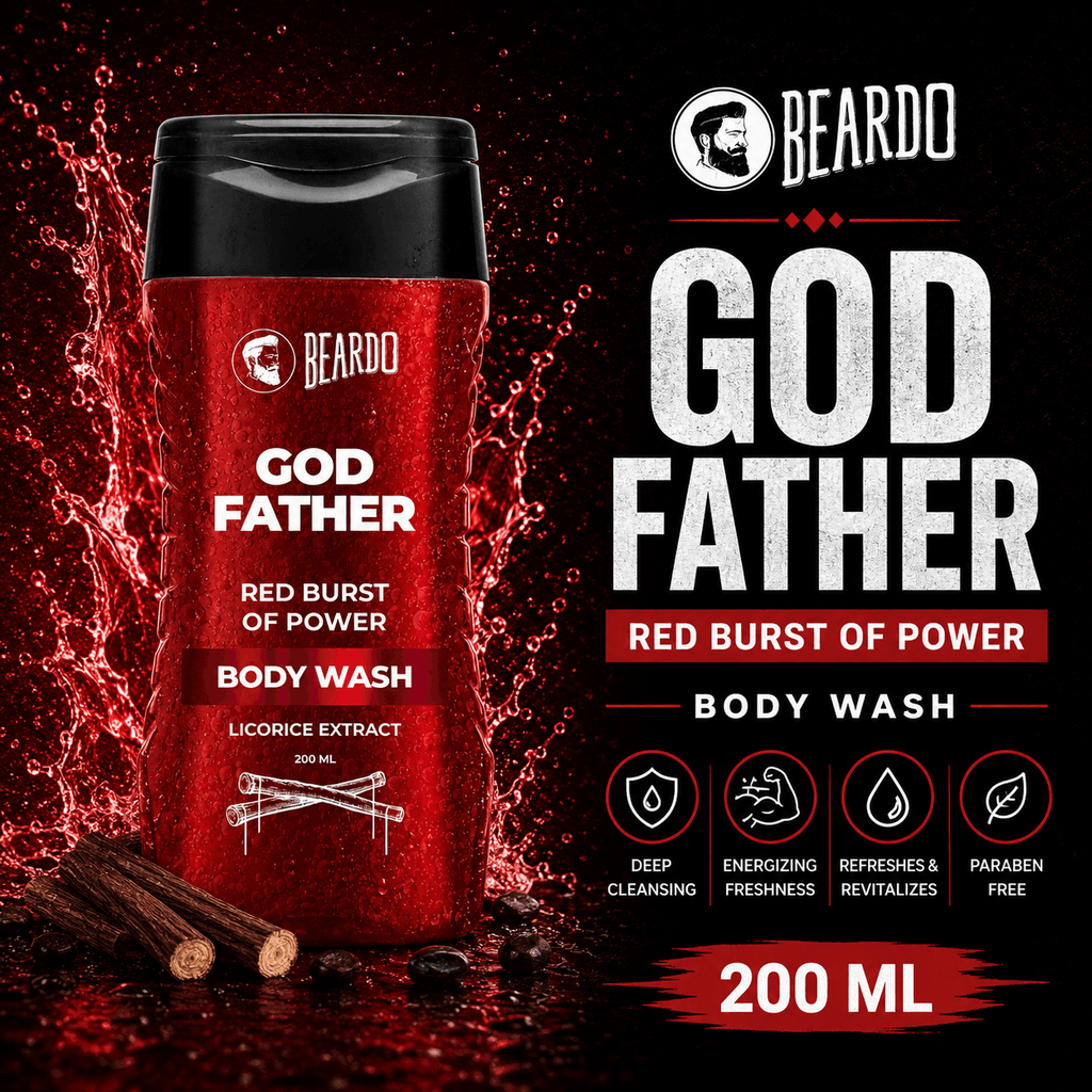 BEARDO GOD FATHER RED BURST OF POWER BODY WASH 200ml