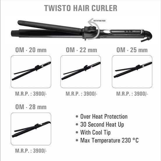OMEY Twisto Curler - 22 mm