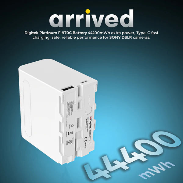 DIGITEK EXTRA POWER LI-ION BATTERY FOR LIGHTS TYPE C F970C