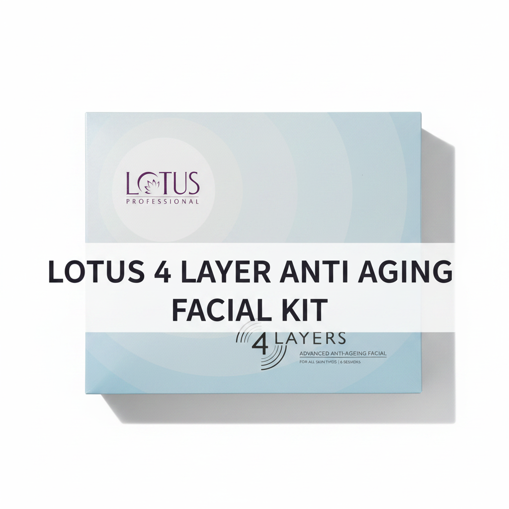 Lotus 4 Layer Anti Aging Facial Kit - Flat Lay
