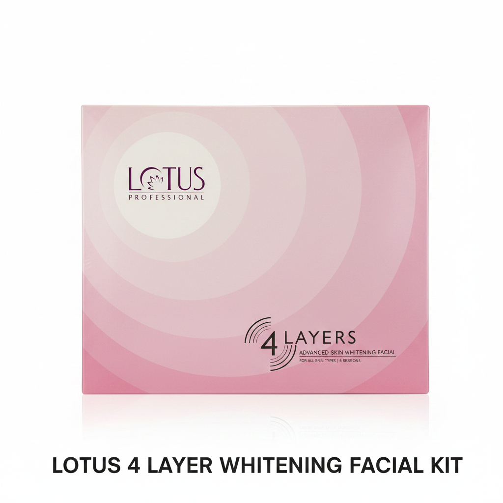 Lotus 4 Layer Whitening Facial Kit - Front