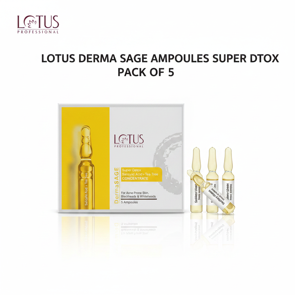 LOTUS DERMA SAGE AMPOULES SUPER DETOX PACK OF 5