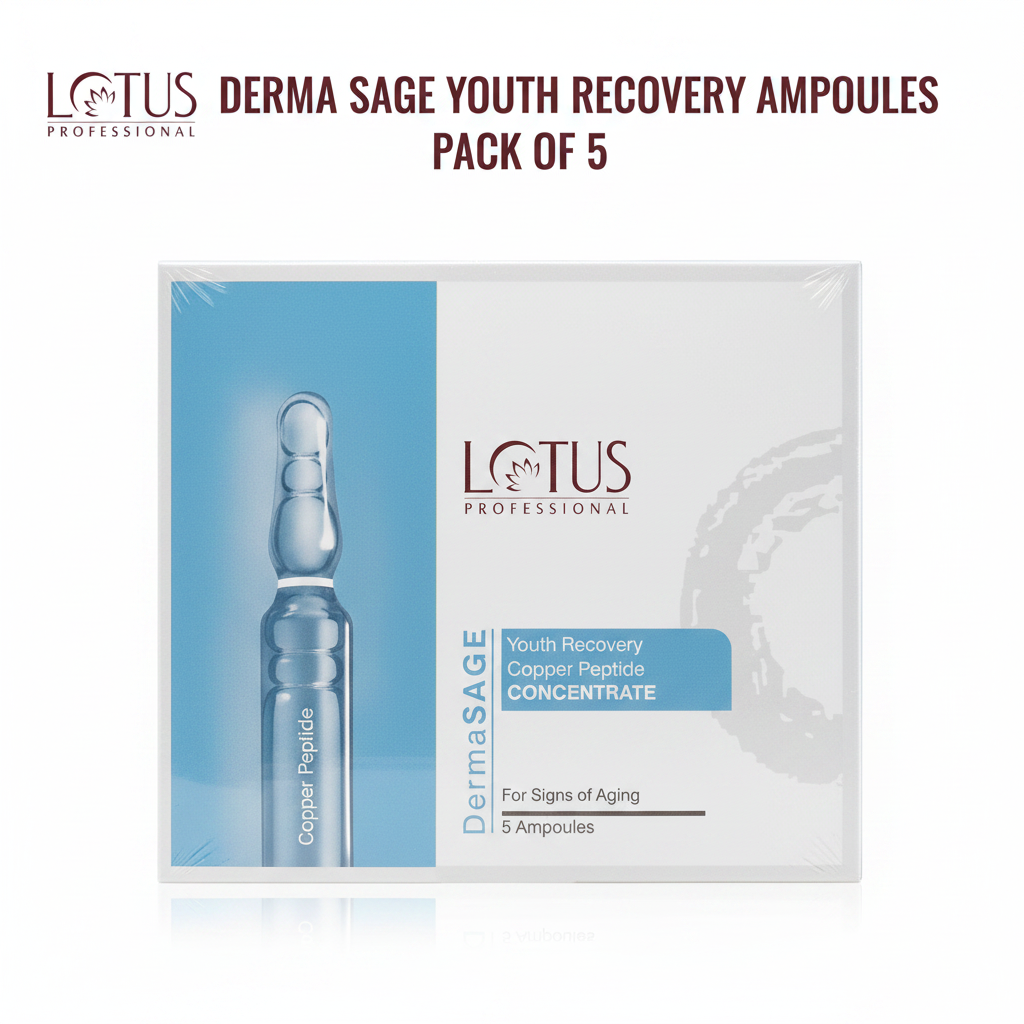Lotus DermaSage Youth Recovery - Clean Background with Logo and Title