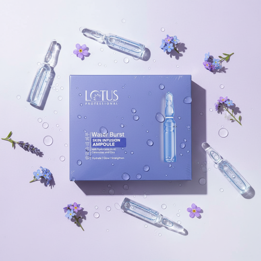 Lotus Water Burst - Flat Lay