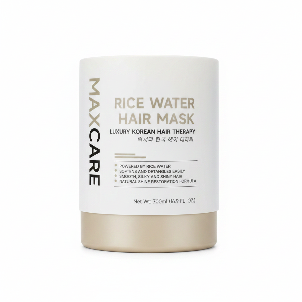 Maxcare Rice Water Hair Mask – White Background Large