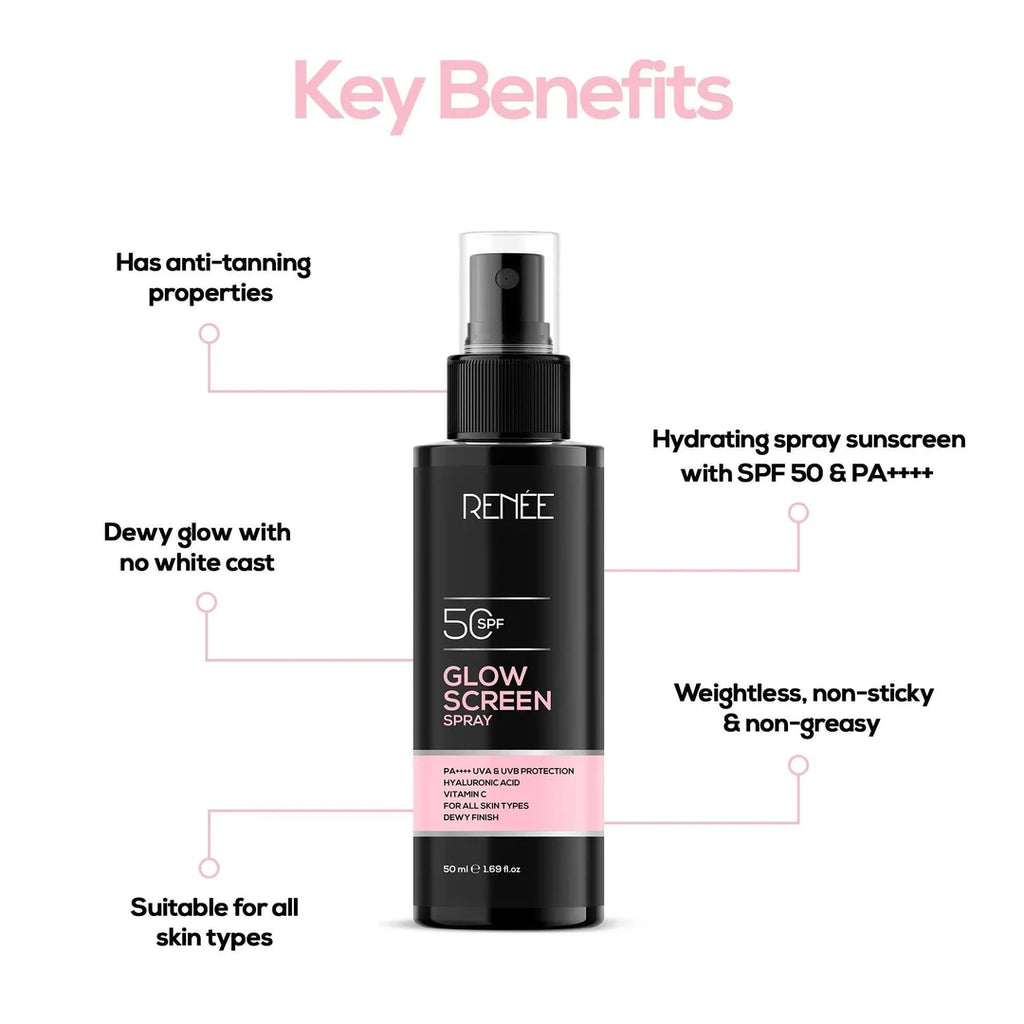 RENEE GLOW SCREEN SPRAY SPF50