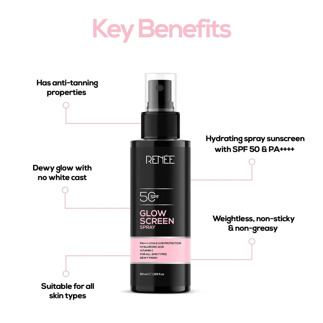 RENEE GLOW SCREEN SPRAY SPF50