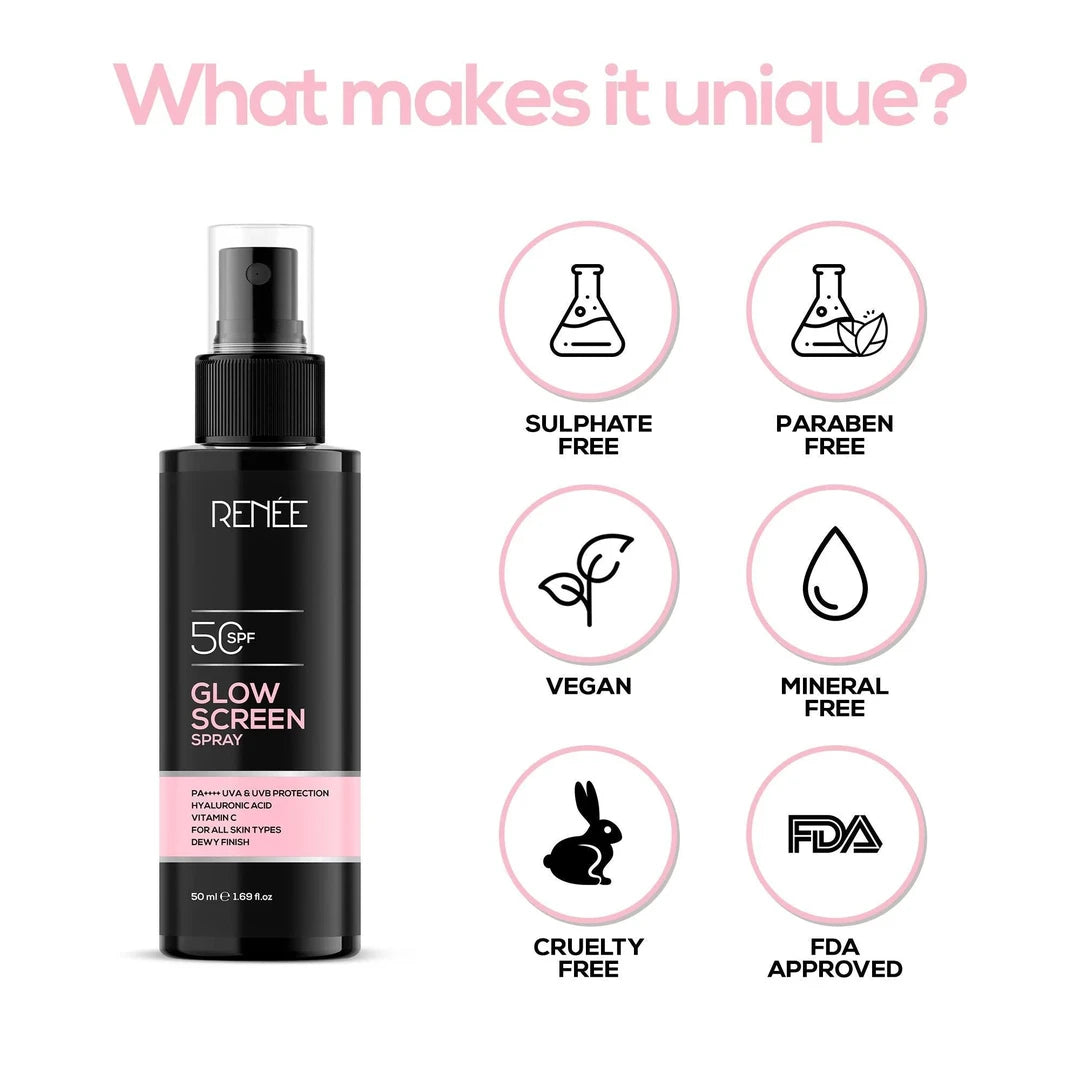RENEE GLOW SCREEN SPRAY SPF50