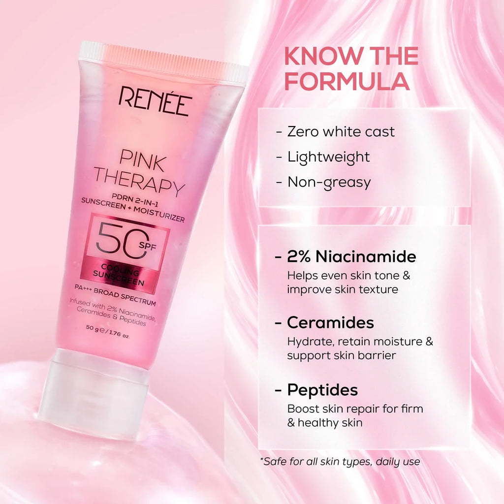 RENEE PINK THERAPY SUNSCREEN MOISTURISER