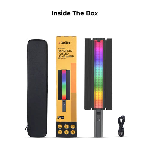 Digitek DSL 555 RGB Portable 38W Handheld LED Stick Light Wand