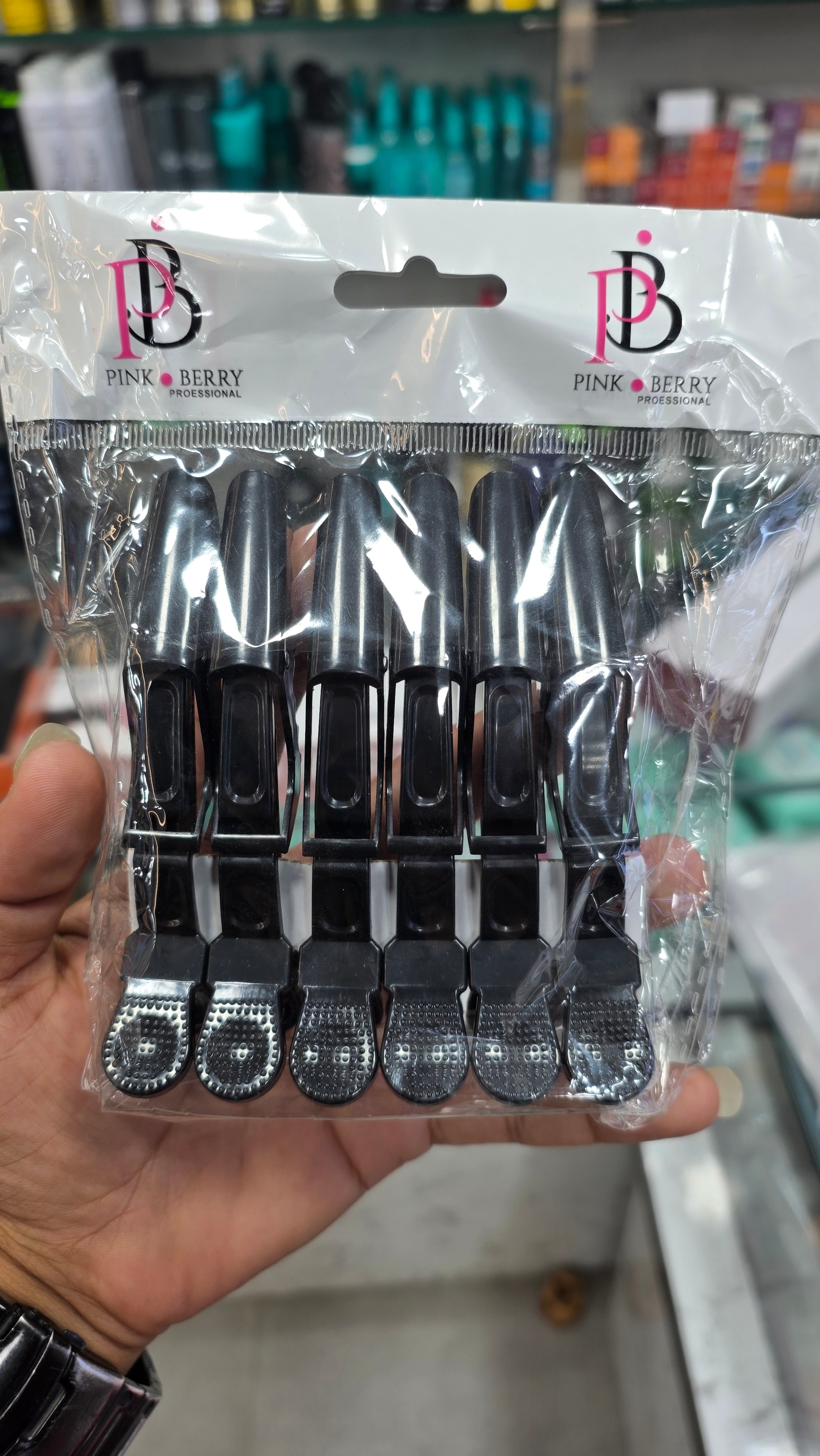 Pink berry section clips