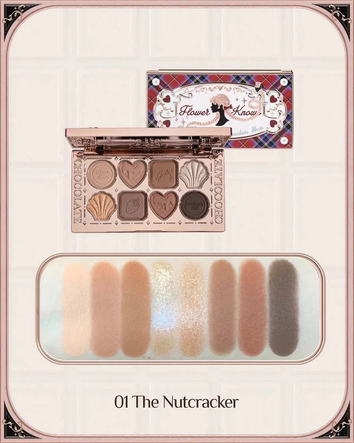 Flower KNOWS Chocolate Series 8 color eyeshadow Palette